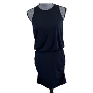 Viereck Black Halter Tiered Sheath Dress